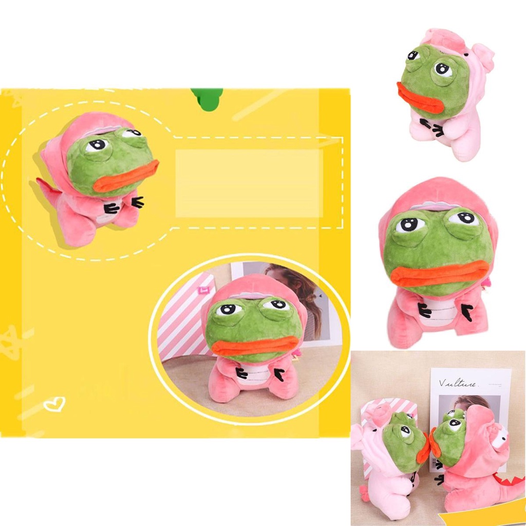 Pepe The Frog Pink Pig Plush Toy Unique And Handmade For Gift Giving ...