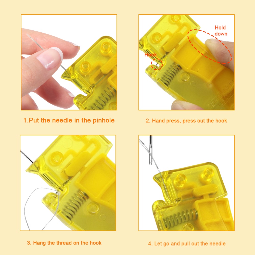 Auto Needle Threader DIY Sewing Needle Threader Home Hand Machine ...