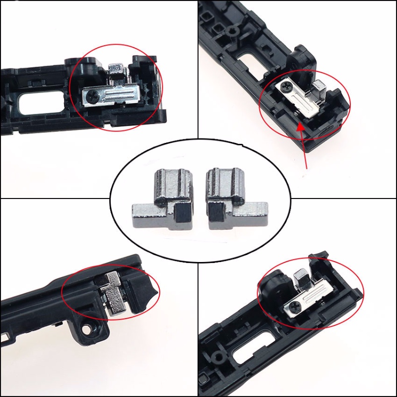 Left Right Slider Buckle Metal Plastic Lock Latch Bracket with Springs ...
