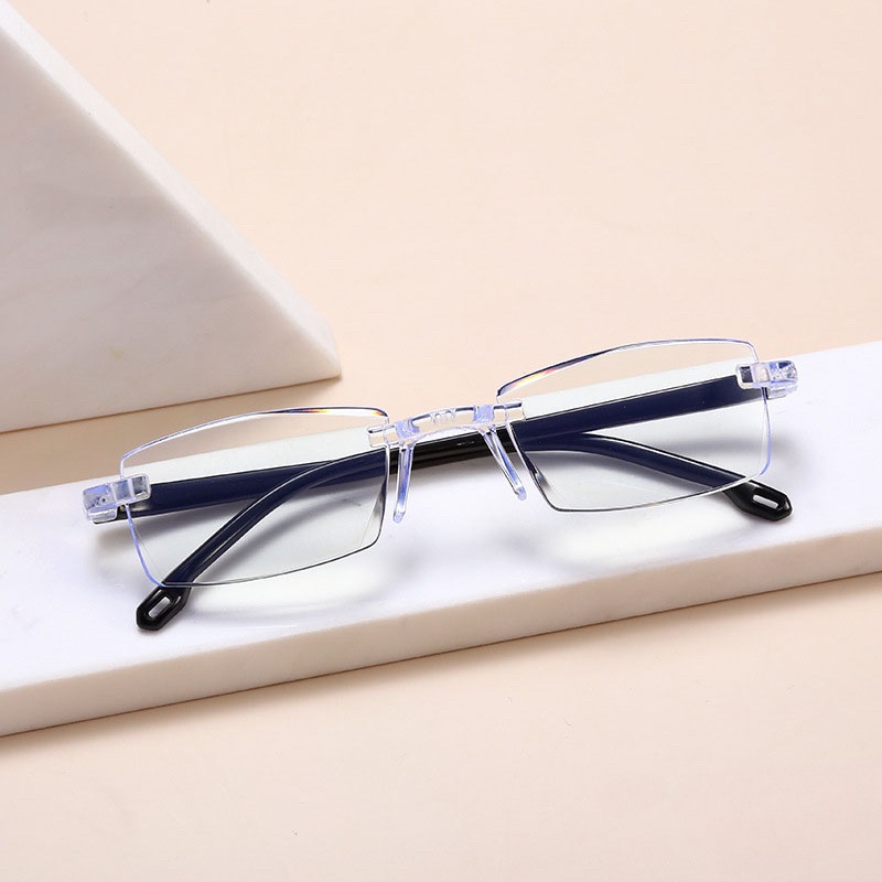 Unisex Smart Zoom Anti-blue Light Optical Reading Glasses Borderless ...
