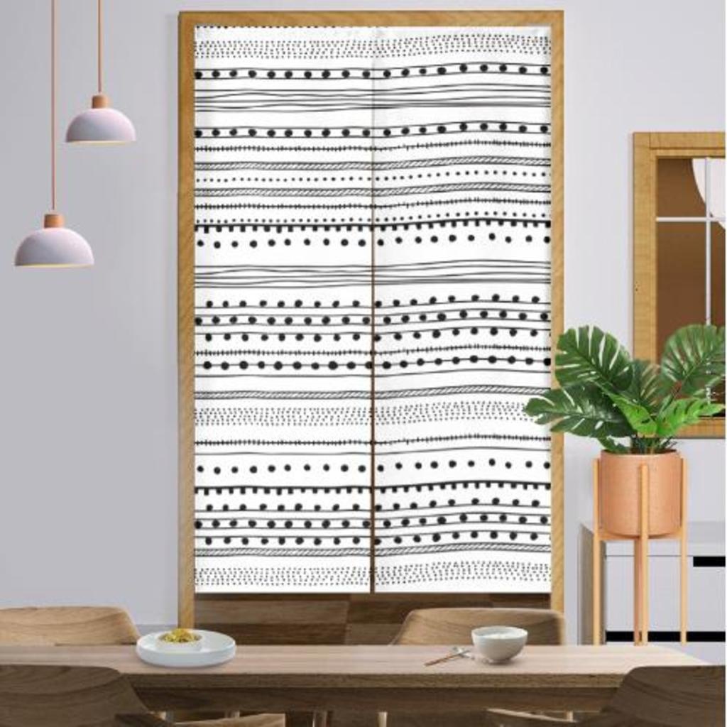 Japanese Noren Door Curtain Geometric figure Window And Door Kitchen