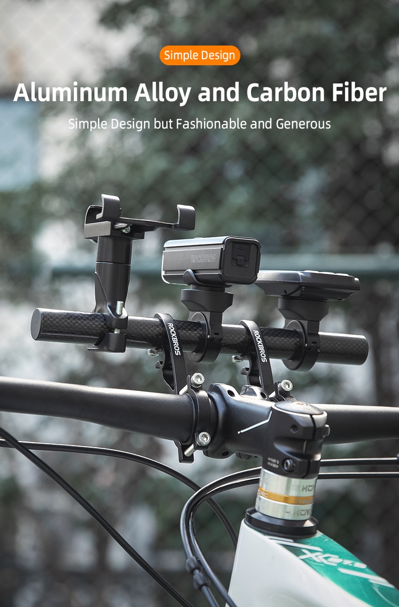 ROCKBROS Bike Handlebar Extension Frame 25CM Mountain Bicycle Bracket ...