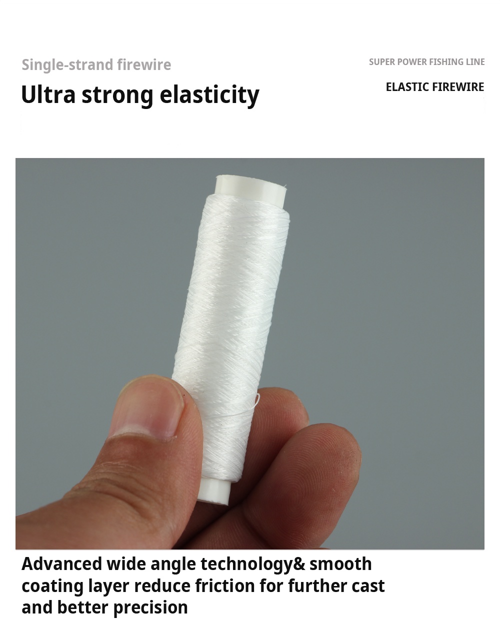 FTK 250M High Tensile Bait Elastic Thread 0.2mm Sea Invisible Fishing ...