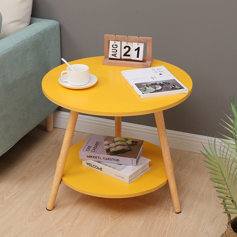Nordic Modern Small Round Table, Minimalist Sofa, Side Table, Mini Coffee Table, Living Room
