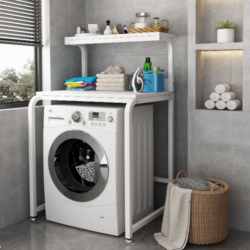 Drum Washing Machine Rack Double Layer Above Microwave Oven Storage ...