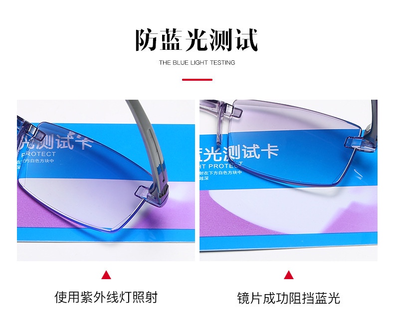 Intelligent Zoom Anti-blue Light Reading Glasses Borderless Progressive ...