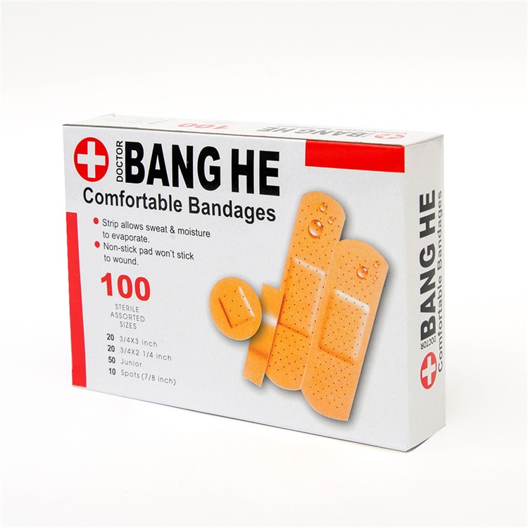 100Pcs/Pack Waterproof Wound Adhesive Paster Medical Anti-Bacteria Band ...