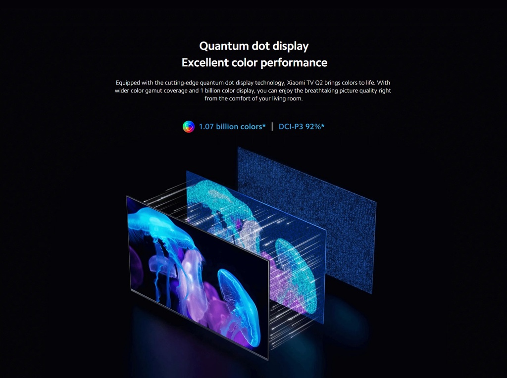 [Official Warranty] Xiaomi TV | Q2 55 Inch | 4K QLED | 60Hz MEMC ...