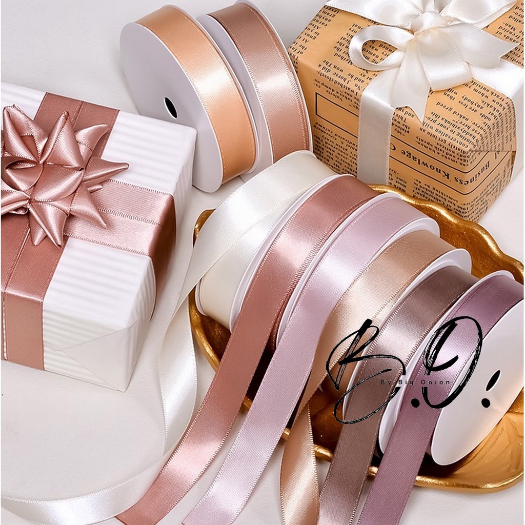 2 Rolls Organza Gift Wrap Ribbon Gold Silver Polyester Satin Ribbon Gift  Wrapping Ornaments Party Favor DIY Craft Supplies