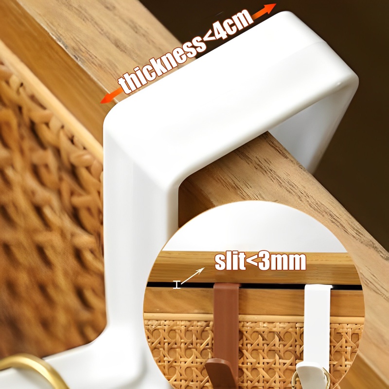 Nordic Style Over The Door Hooks Space Saving 5-Hook Rack Cabinet Bags ...