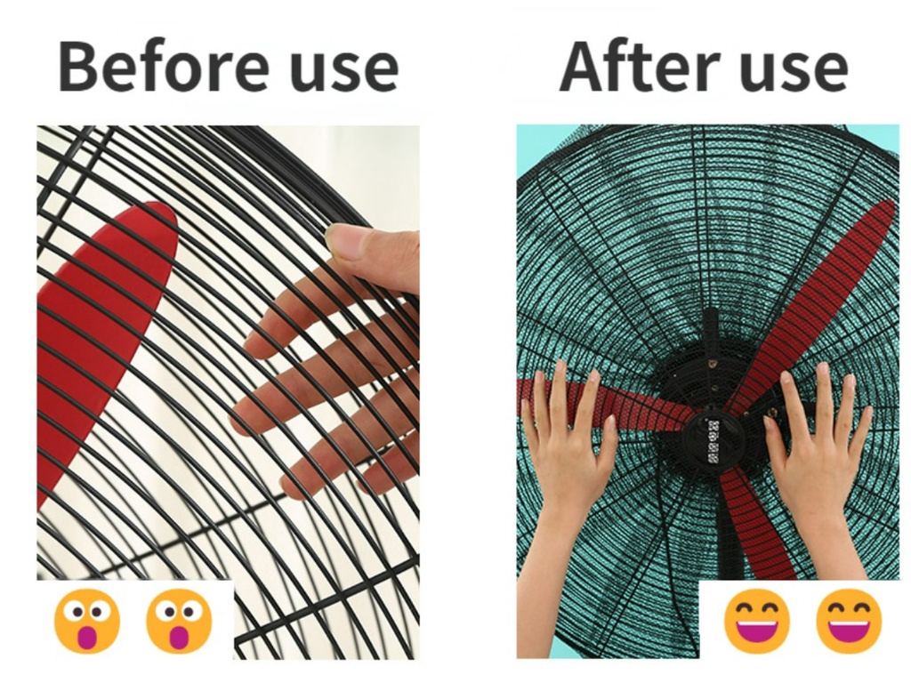 Fan Anti-pinch Hand All-wrapped Mesh Cover Industrial Fan Cover Safety ...
