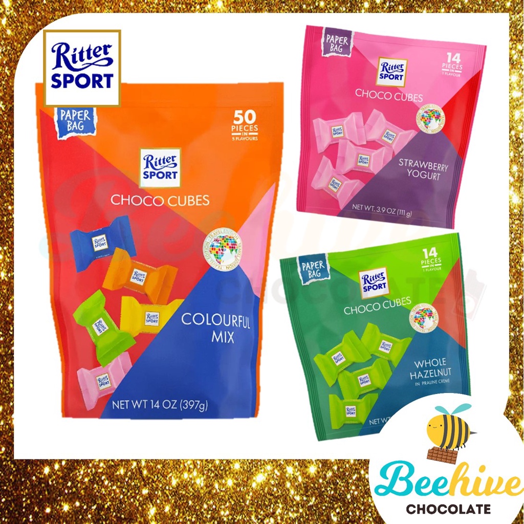 Ritter Sport Choco Cubes Chocolate Pouch 109g-397g | Shopee Singapore