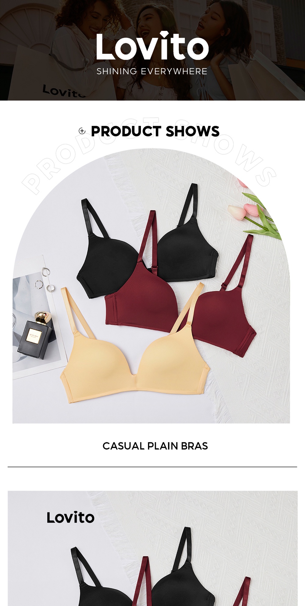 Plain Wireless Bra