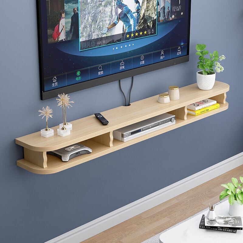 tv console wall mount Suspended TV coffee table combination
