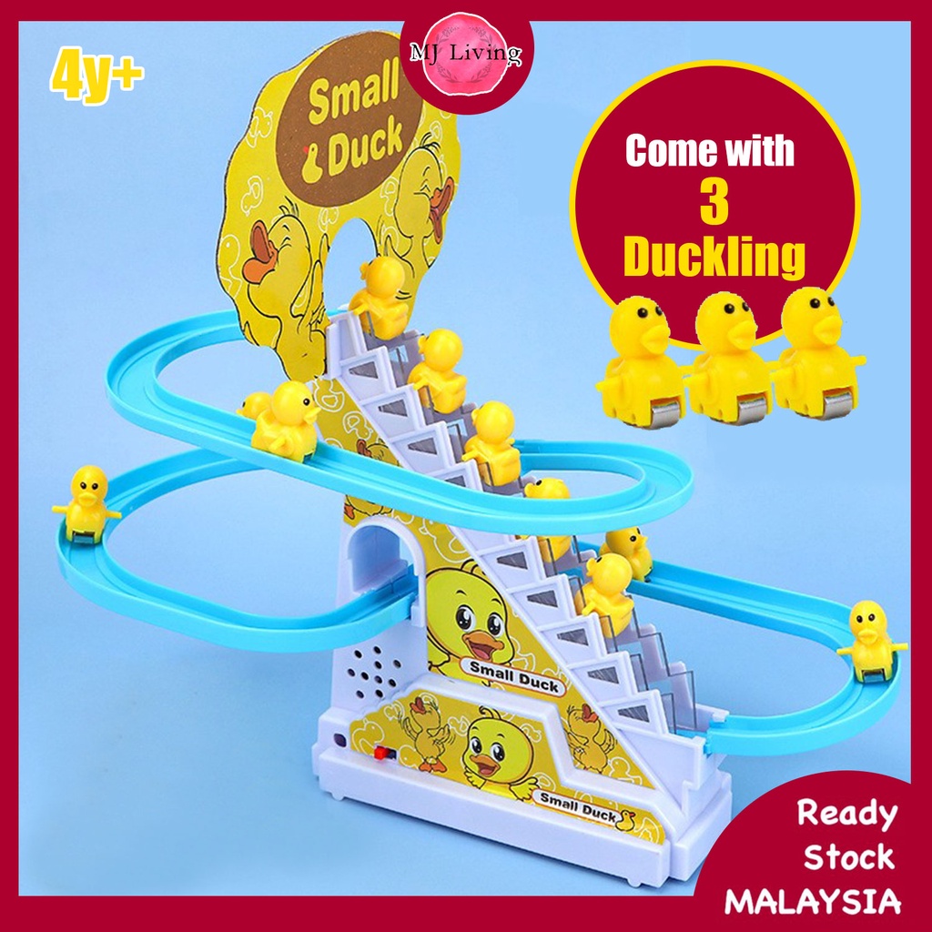 Duck Climbing Stairs Track Toy Musical Education Toy Dyanamic Music and ...