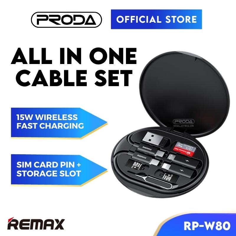 REMAX Mini Data Cable Set RPW80 Micro USB To Type CC 60W Fast