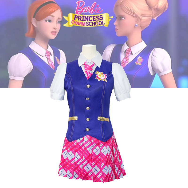 Beautiful Barbie Charm Princess School Uniform Cosplay Ensemble ...