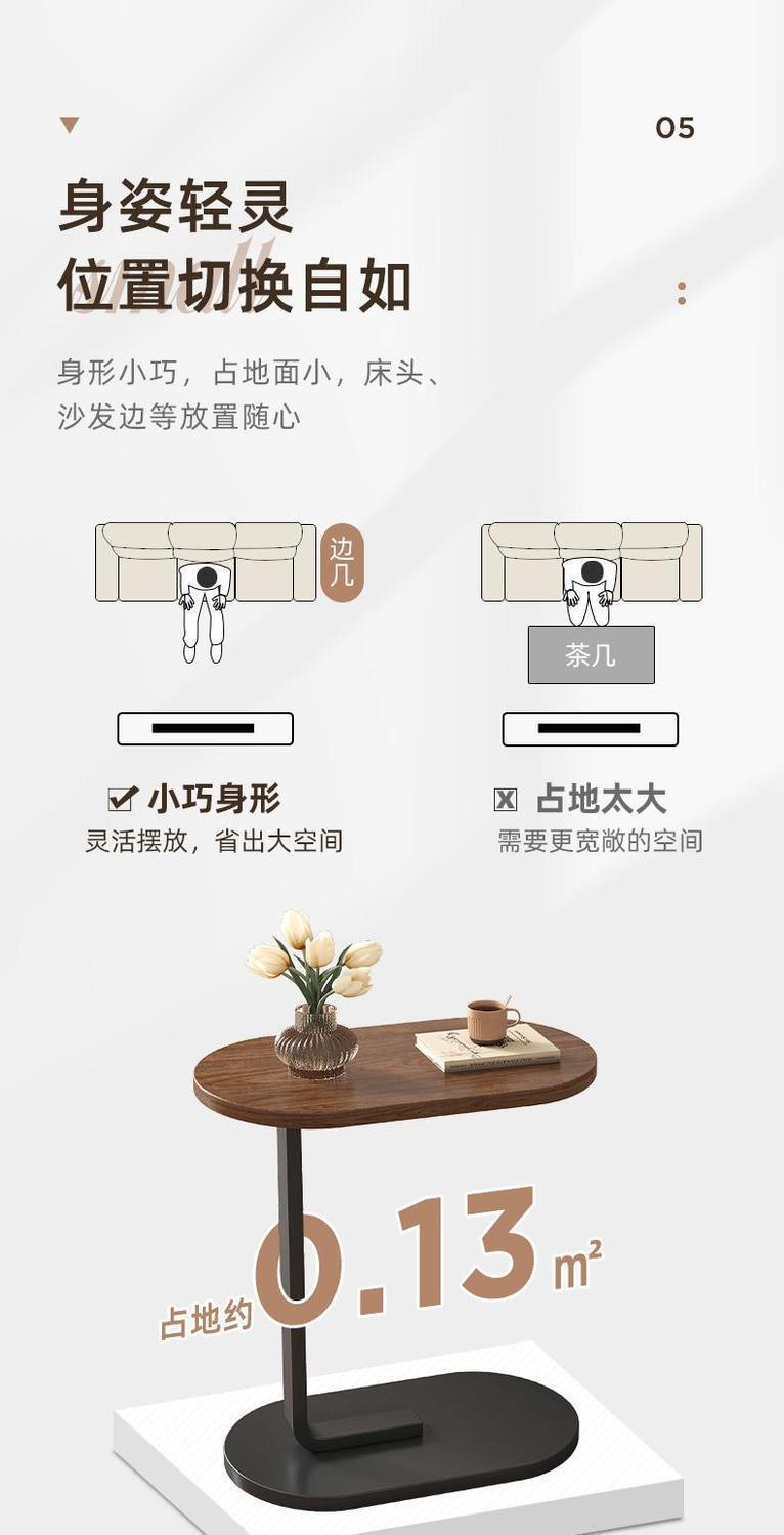 Small Coffee Table Side Table Bedroom Sofa Corner Table Home Living ...