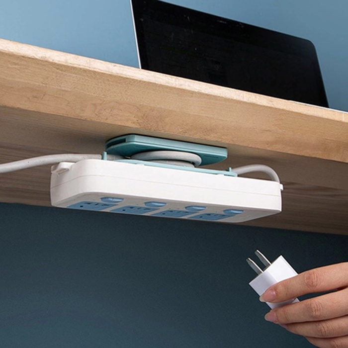 Self Adhesive Power Strip Holder, Fixator Power Extension Socket Cord ...