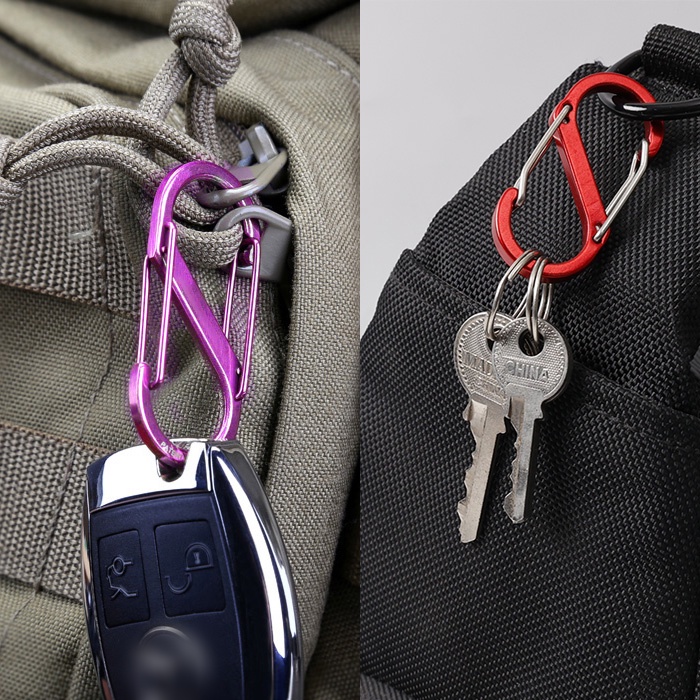 [Wholesale Price] Anti Loss Carabiner Clip with Lock Camping Outdoor S ...