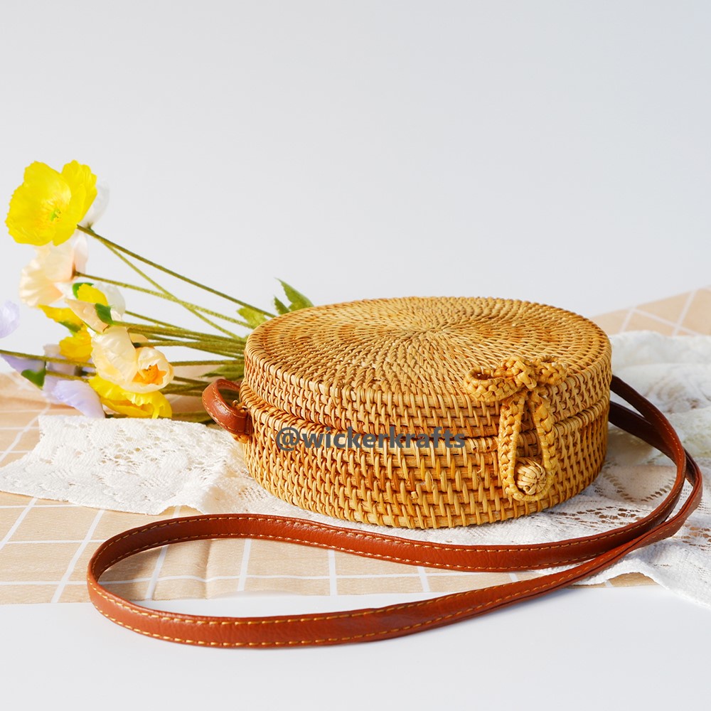 Round rattan bag singapore on sale