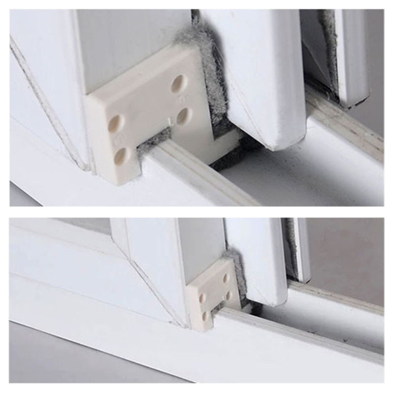 4pcs Sliding Window Buffer Block Up and Down Track Sealing Wind-proof ...