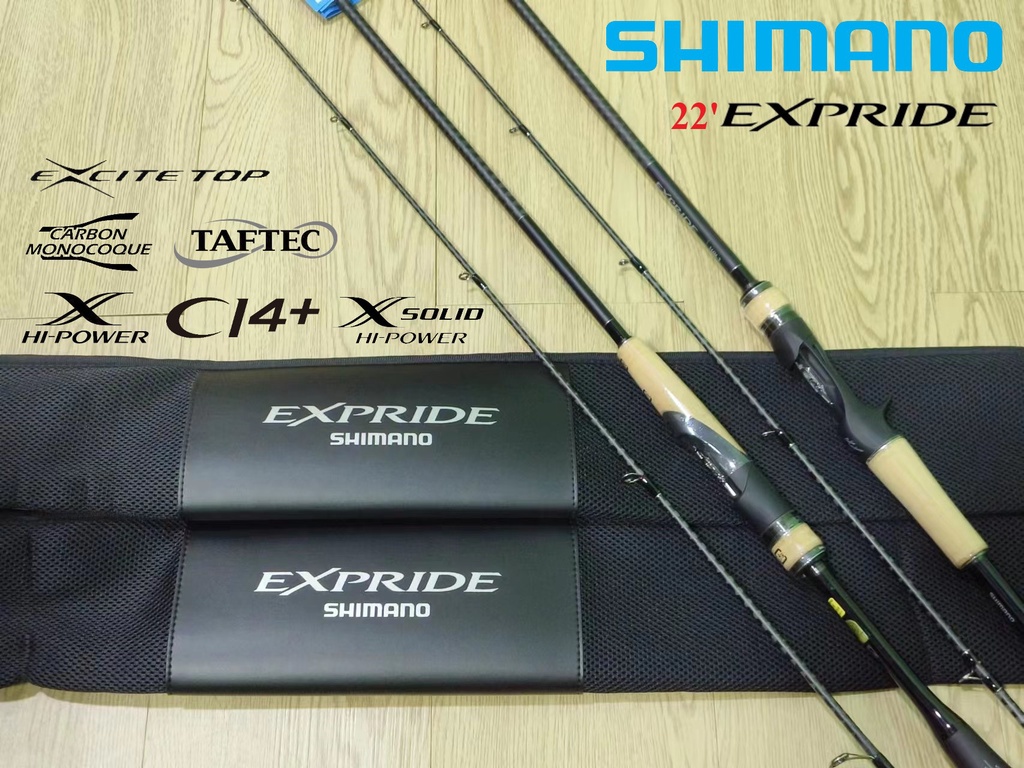 2022' SHIMANO EXPRIDE SPINNING / BAITCASTING ( BC ) FISHING ROD