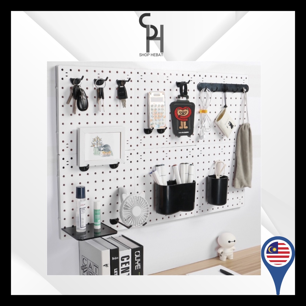 HEBAT Hole Board Pegboard gaming accessories perforated Display board