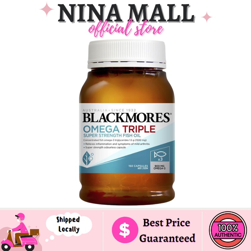 SG l Authentic Blackmores Odourless Original Fish Oil Omega Triple Omega Mini Concentrate Fish Oil Australia Shopee Singapore
