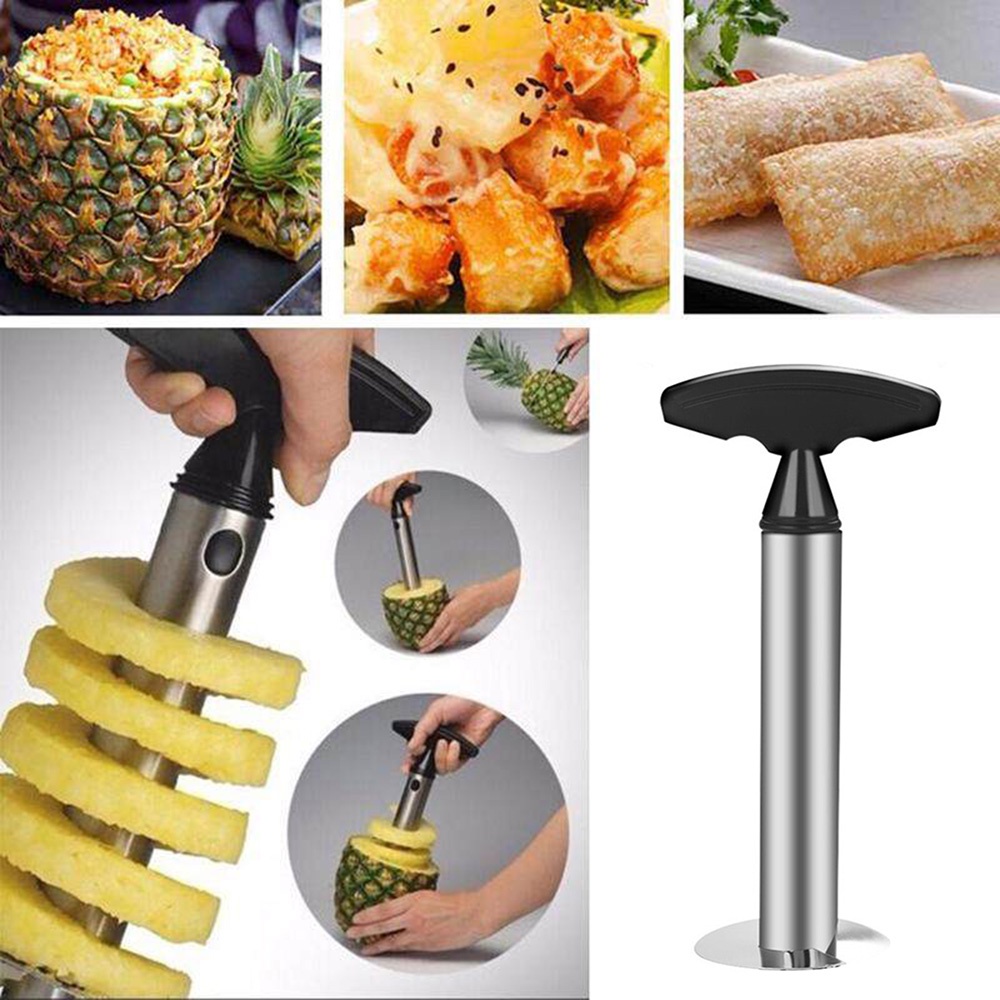 Creative Stainless Steel Pineapple Peeler Spiral Pineapple Slicer Corer ...