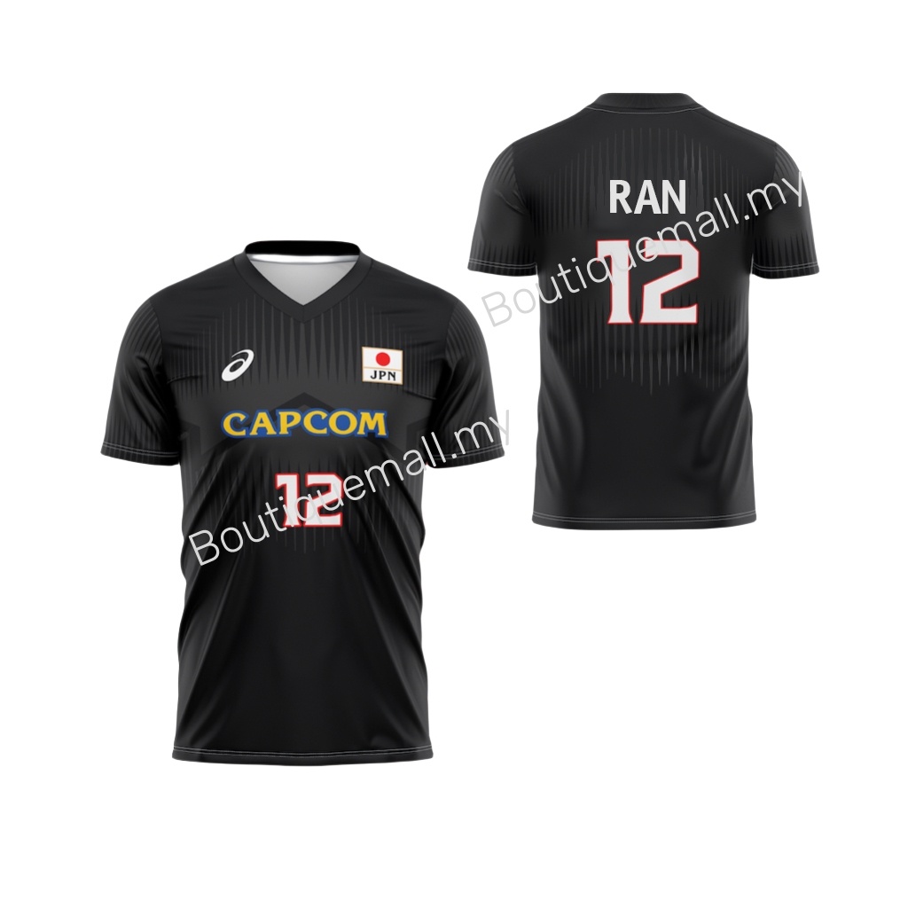 Men Jersey Tshirt 2024 Japan VNL Volleyball Jersey Short Sleeves