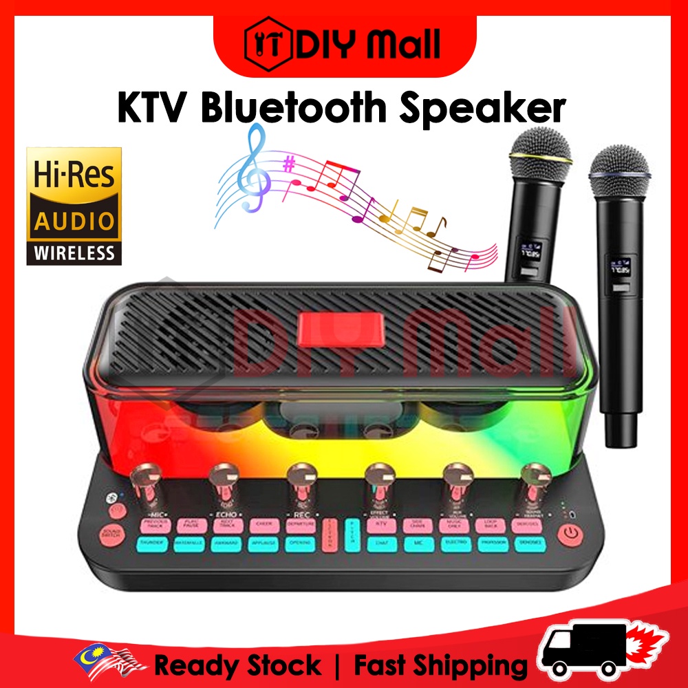 DIYMALL BeTIM KTV Karaoke Sound Card Speaker Mic Sound Mixer Sound Card