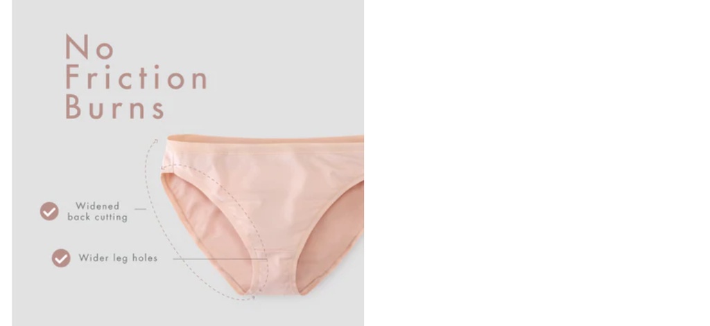 Women Comfy Bikini Panties (2 in 1 pack) – OXWHITE