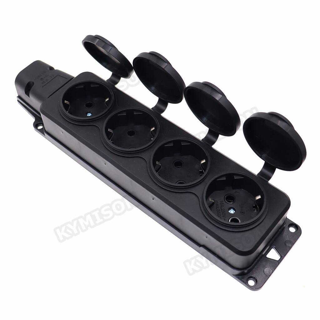 EU German 4Ways / 3Ways / 2 Ways / 1 Ways Outdoor Waterproof Outlet ...