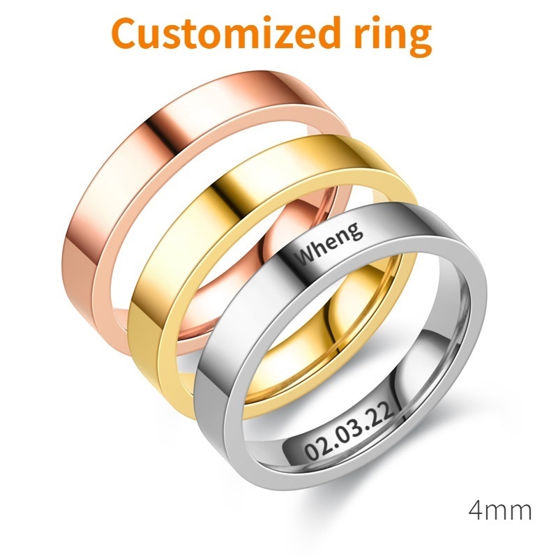 Gold engagement rings hot sale with names