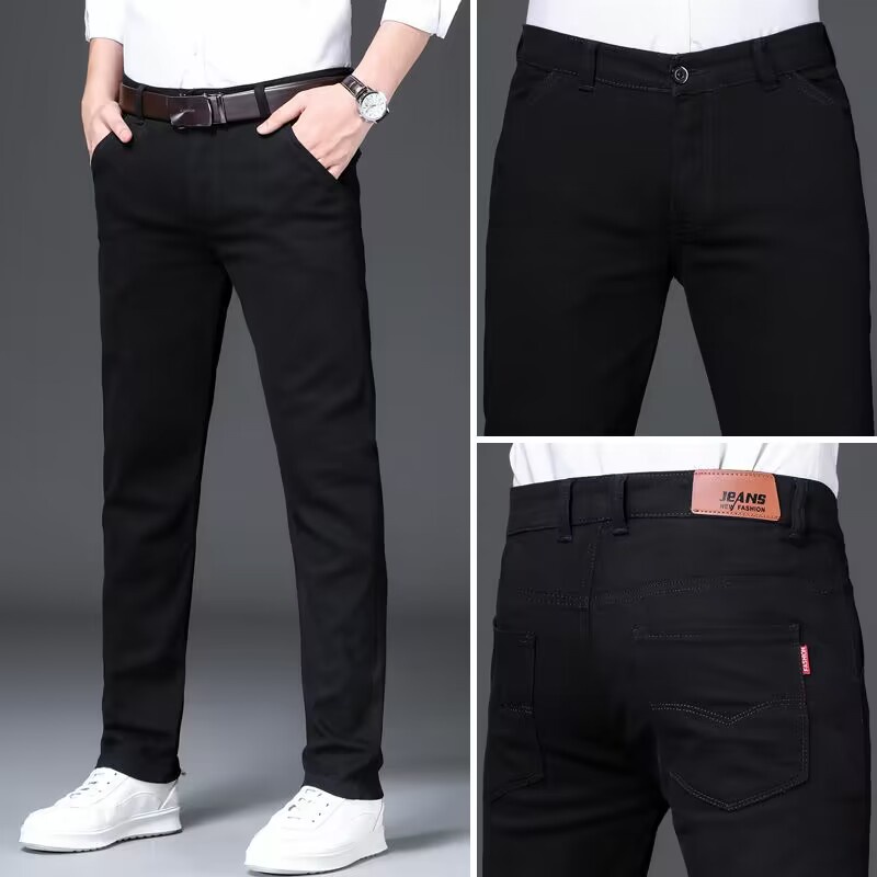 [7 Colors] Men Pants Long Business Casual Work Pants Breathable Thin