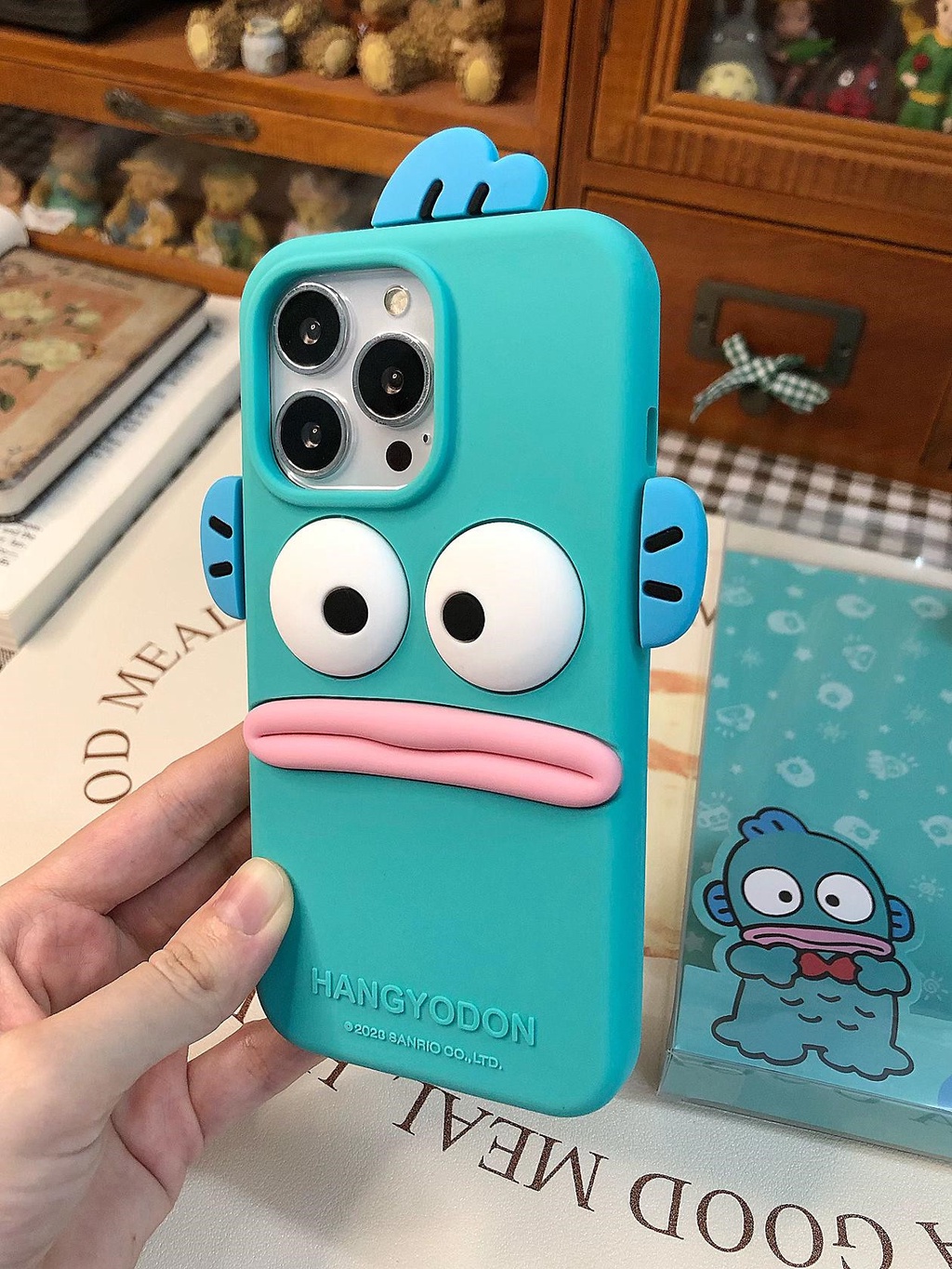 CASE For iPhone 14 13 11 12 Pro Max 3D Cartoon Hangyodon Ugly Fish Phone  Cove