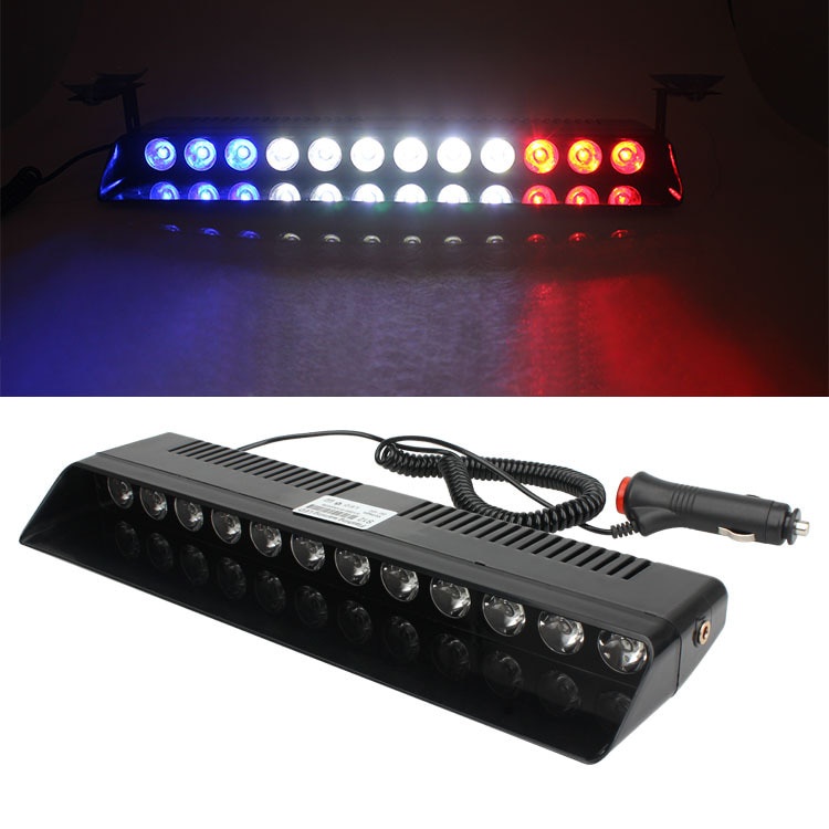 Car Strobe Flashing Lights Lamp 12LED Red/Blue/Amber/Yellow/White ...