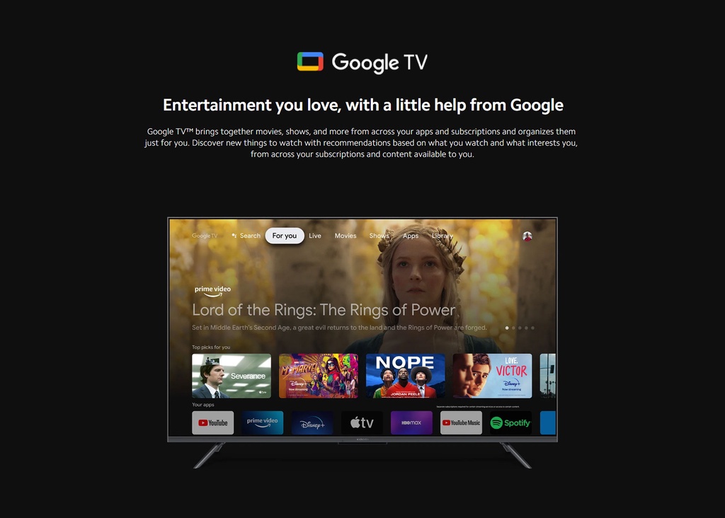 Xiaomi Mi Q2 65 Inch QLED 4K UHD Smart Google TV (Global Version) description image 9