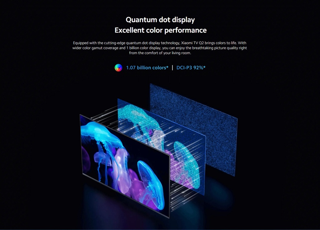 Xiaomi Mi Q2 65 Inch QLED 4K UHD Smart Google TV (Global Version) description image 3