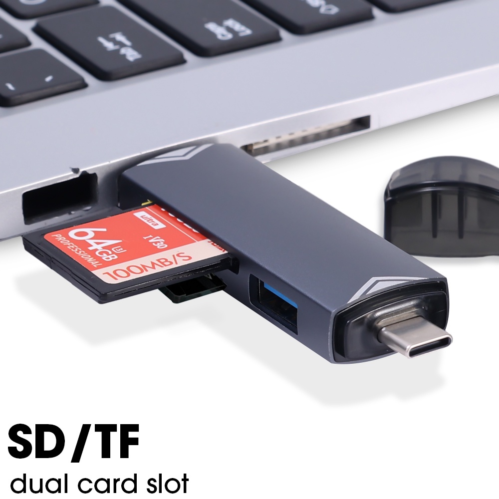 6 in1 OTG Card Reader USB 3.0 To Type C Micro USB Adapter Flash Drive ...