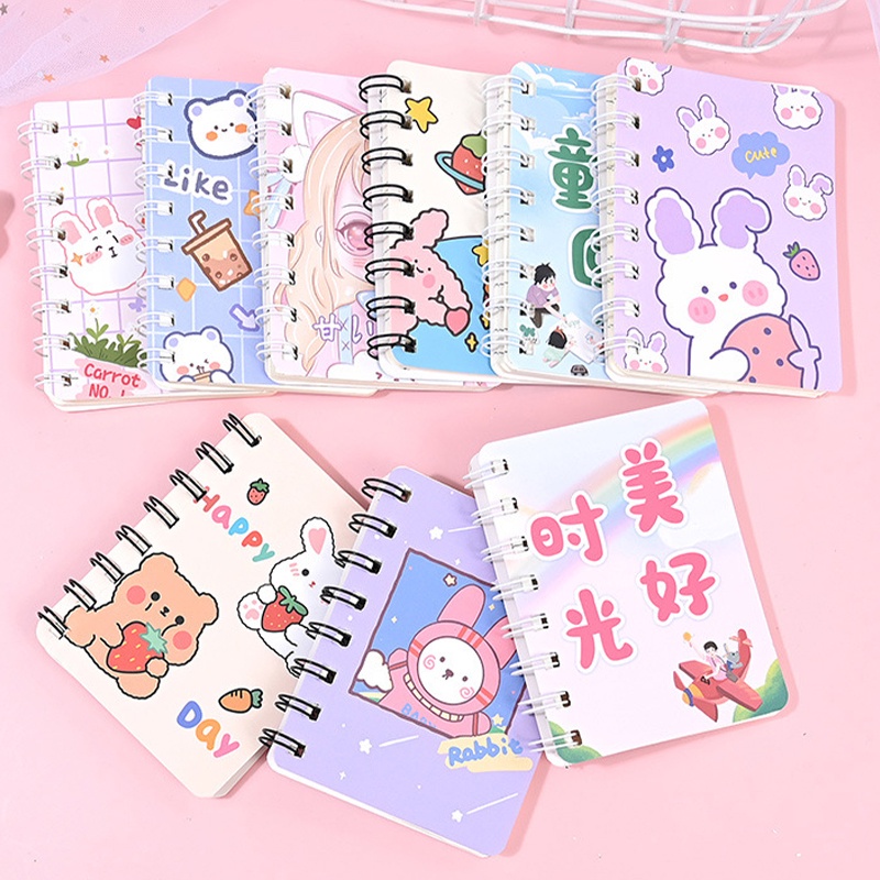 Pocket Diary Cute Cartoon Mini Notebook Small Memo Note Book Notepad ...