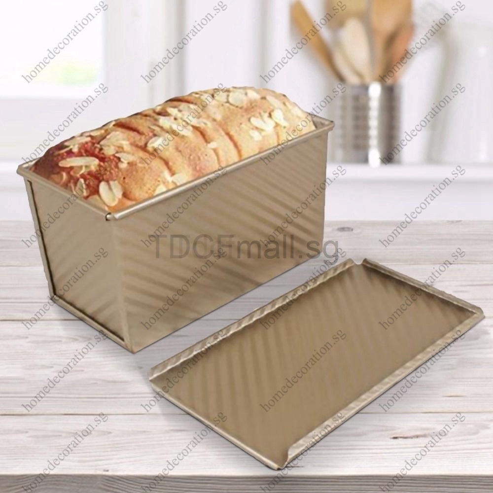 Custom Size Nonstick Corrugated Cube Pullman Bread Loaf Pan Fluted Cake Pan  Toast Box Tray - China Pullman Toast Tin and Bread Container price