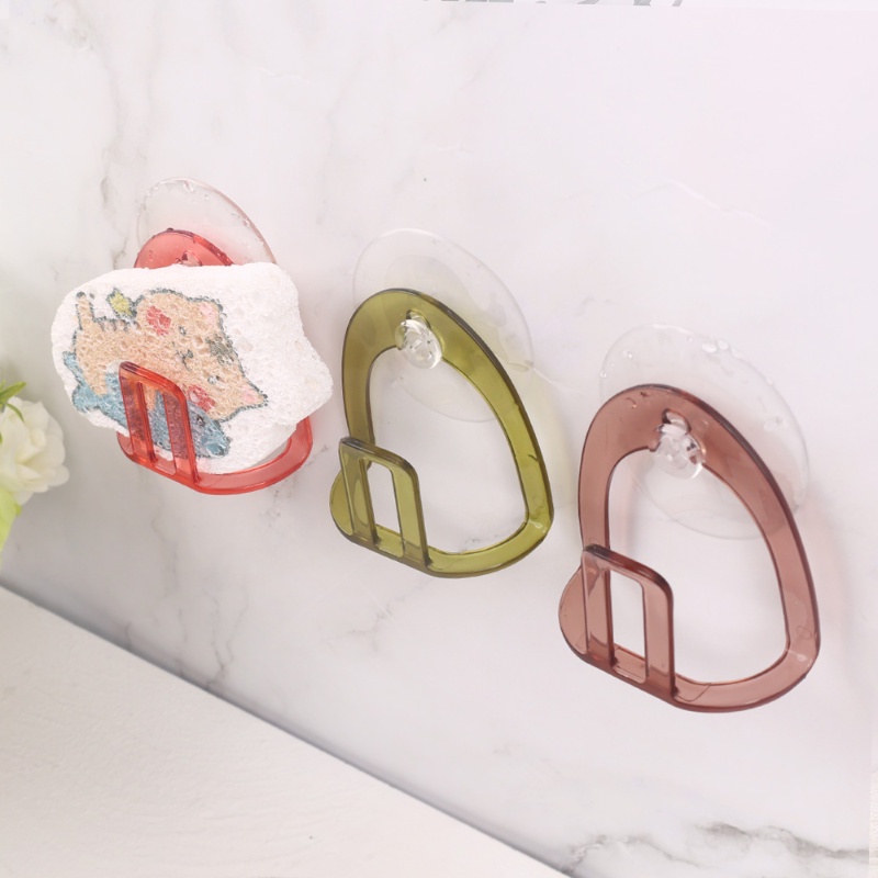 Light Luxury High-grade Sink Sponge Rack / Wall Suction Sponge Hook ...