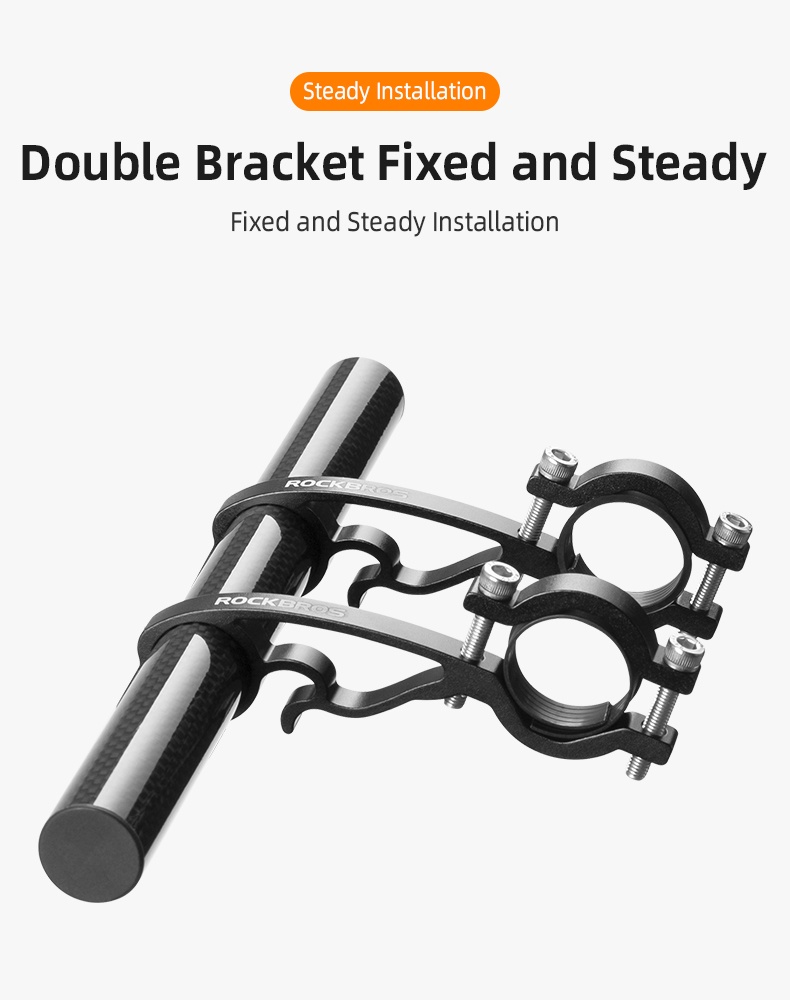 ROCKBROS Bike Handlebar Extension Frame 25CM Mountain Bicycle Bracket ...