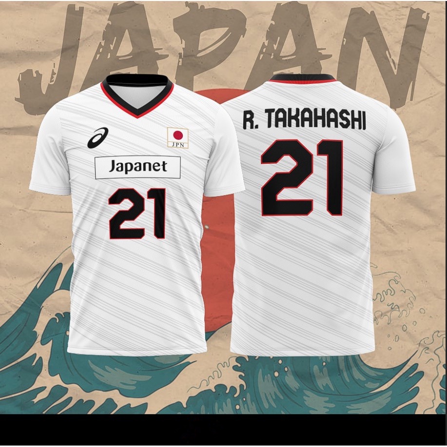 2024 Japan Olympic Volleyball Jersey Ran Takahashi No.21/ 4 Colors