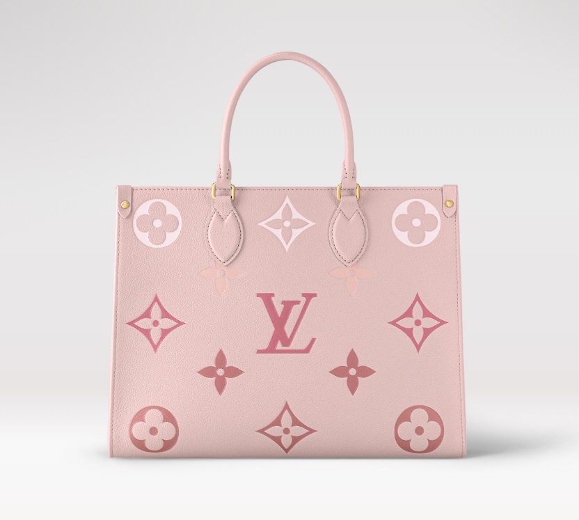 Pink Louis Vuitton LV Escale Onthego GM Rainbow