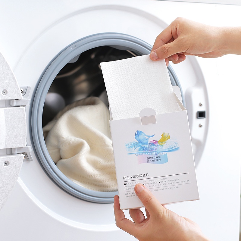 50Pcs/Bag Anti-Stain Dyeing Laundry Sheets Clothes Washing Color ...