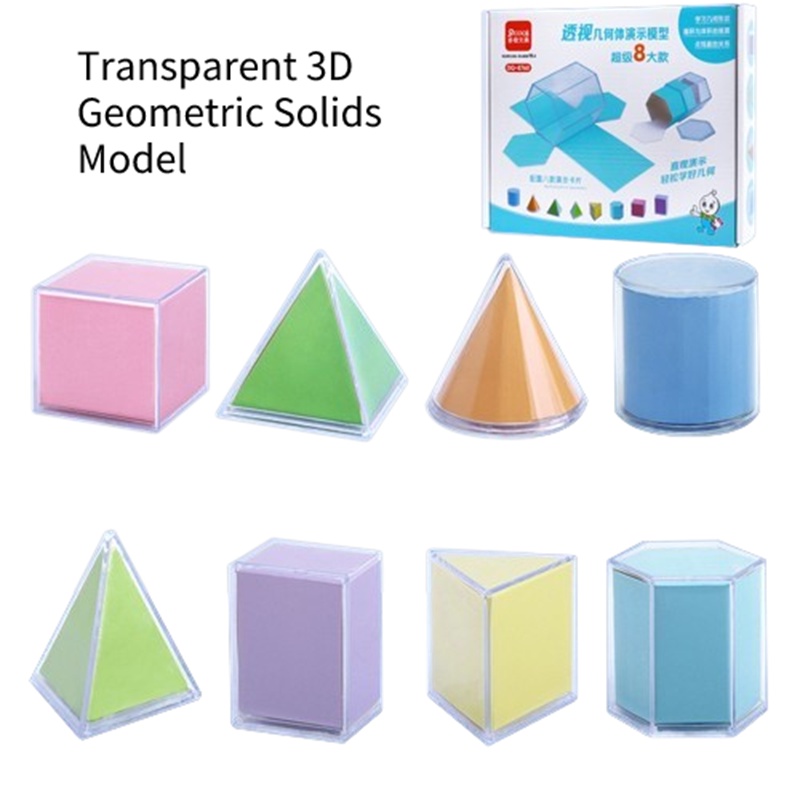 Geometry Math 3d Model Kit For Middle School Cube And Rectangular ...
