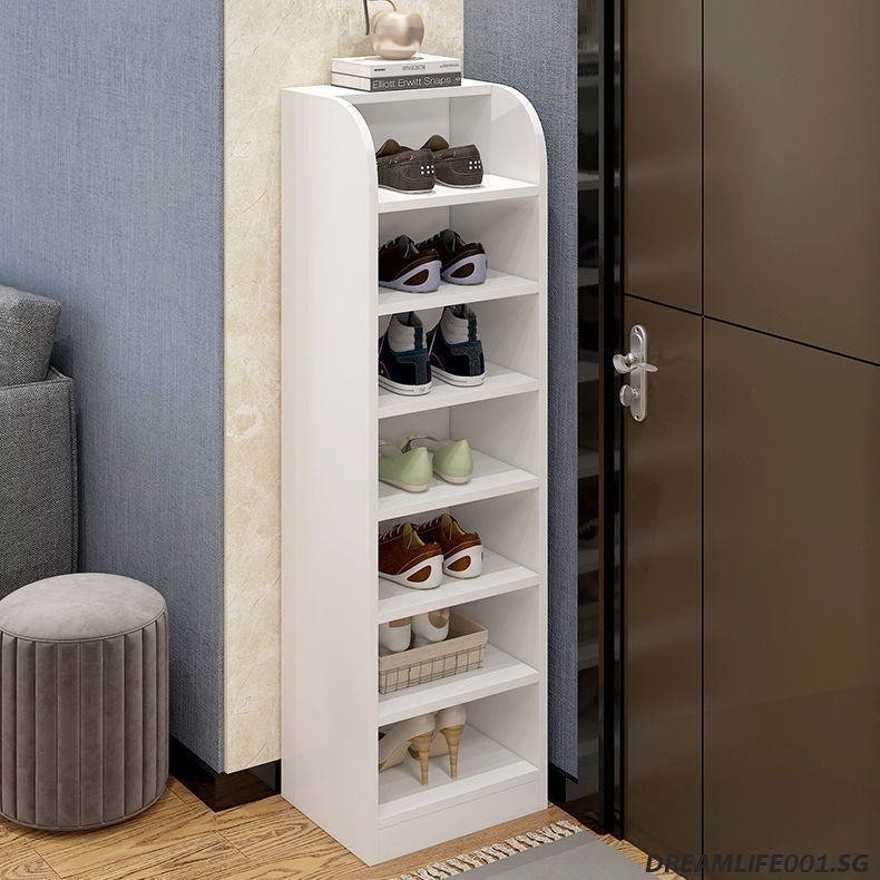 Wall clearance shoe cabinet